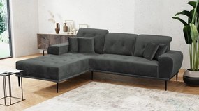 Γωνιακός καναπές Rapallo-Gkri Skouro-Αριστερή