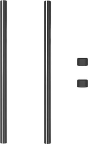 vidaXL Στύλος Περιφράξεων 2 pcs Γκρι 100 cm