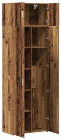 vidaXL Ντουλάπι αποθήκευσης Παλαιό ξύλο 70 x 42.5 x 225 εκ