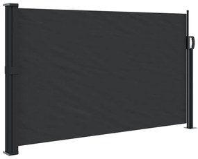 vidaXL Σκίαστρο Πλαϊνό Συρόμενο Μαύρο 120 x 500 εκ.