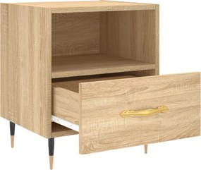vidaXL Κομοδίνα 2 τεμ. Sonoma Δρυς 40 x 35 x 47,5 εκ. Επεξεργ. Ξύλο