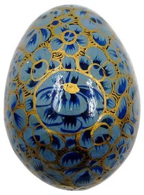 Διακοσμητικό Αυγό Χειροποίητο Ξύλινο Μπλε Royal Art 7εκ. POW7/214