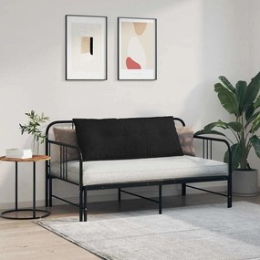 vidaXL Μαξιλάρι Πλάτης Μαύρο 120 x 19 x 50 εκ ύφασμα