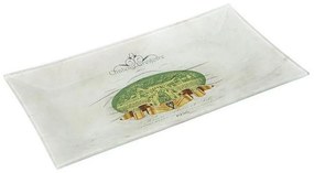 Πιάτο Ορθογώνιο Chateau Gregoire (Σετ 6τμχ) Int8518 16X10cm White-Multi Espiel Glass