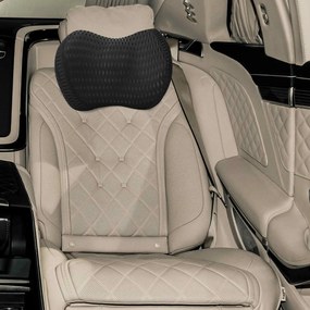 Μαξιλάρι με μαξιλάρι Μαύρο 31 x 23 x 14 εκ 4D Δίχτυ