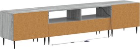 vidaXL 5 Τεμάχια LED Τηλεοπτικού Ντουλαπιού Γκρι Sonoma