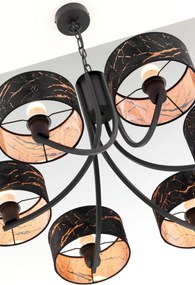 Κρεμαστό Πολύφωτο Arthur Φ78cm Μαύρο