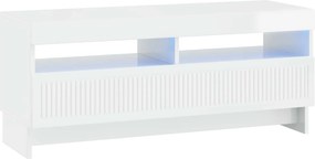 vidaXL 5 Τεμάχια LED Τηλεοπτικού Ντουλαπιού Γυαλιστερό Λευκό