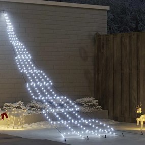 vidaXL Χριστουγεννιάτικο Δέντρο LED με Σφήνες Εδάφους Ψυχρό λευκό