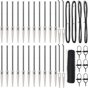 vidaXL Στύλος Περιφράξεων Γκρι 50 x 0,5 m (36 mm πλέγμα)