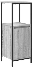 vidaXL Σετ Επίπλων Μπάνιου με ράφι 5 pcs Γκρι 76.5 x 35 x 95 εκ