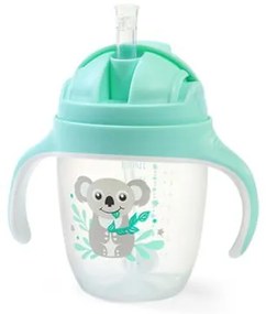 BabyOno Εκπαιδευτικό Ποτήρι Με Καλαμάκι 240ml Mint BN1464/03