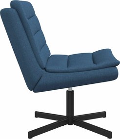 vidaXL Περιστρεφόμενη καρέκλα Μπλε 63 x 75 x 76 εκ ύφασμα