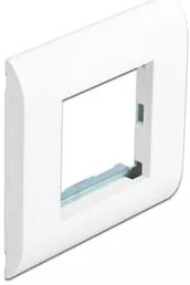 DELOCK module βάση πρίζας με frame Easy 45 81300, 80x80mm, λευκό