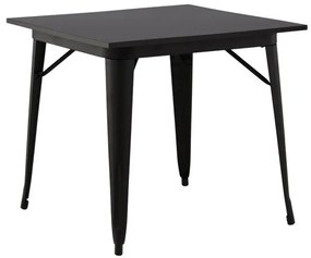 Τραπέζι Dallas 3249, Μαύρο, 75x80x80cm, 18 kg, Ινοσανίδες μέσης πυκνότητας, Μέταλλο | Epipla1.gr