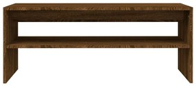 vidaXL Τραπεζάκι Σαλονιού Καφέ Δρυς 100x40x40 εκ. Επεξεργασμένο Ξύλο