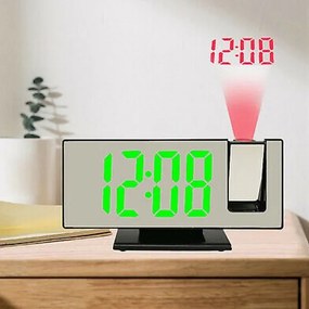 LED ρολόι με προτζέκτορα και οθόνη καθρέφτη DS-3618LP