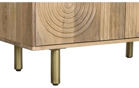 Ράφια DKD Home Decor Χρυσό Φυσικό Ξύλο από Μάνγκο 90 x 40 x 180 cm