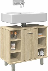 vidaXL Ντουλάπι Νιπτήρα Sonoma Δρυς 60 x 32 x 53,5 εκ. από Επεξ. Ξύλο