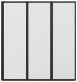 vidaXL Πτυσσόμενο Διαχωριστικό Μπανιέρας 141 x 132 cm 3 Πάνελ
