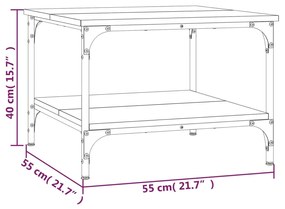 ΤΡΑΠΕΖΑΚΙ ΣΑΛΟΝΙΟΥ ΜΑΥΡΟ 55X55X40 ΕΚ. ΑΠΟ ΕΠΕΞΕΡΓΑΣΜΕΝΟ ΞΥΛΟ 832828