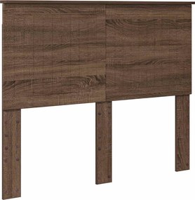 vidaXL Κεφαλάρι με κεφαλάρι Καφέ δρυς 120 cm Επεξεργασμένο ξύλο