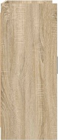 vidaXL Πλαϊνό γραφείο Sonoma Δρυς 98,5 x 33 x 80 εκ Επεξεργασμένο Ξύλο