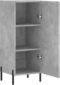 vidaXL Ντουλάπι Γκρι Σκυροδέματος 34,5x34x90 εκ. Επεξεργασμένο Ξύλο