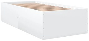 vidaXL Πλαίσιο Κρεβατιού Λευκό 90 x 200 εκ. Επεξεργασμένο Ξύλο