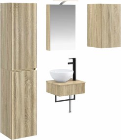vidaXL Σετ Επίπλων Μπάνιου 5 pcs Sonoma Δρυς