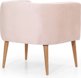 Stewehome Πολυθρόνα με ξύλινα πόδια 60x55x55 cm