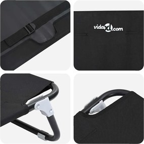 vidaXL Κρεβάτι Σκύλου 90 x 55 x 18 εκ. Ατσάλι Μαύρο