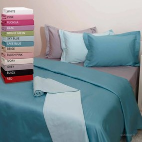 Ζεύγος Μαξιλαροθήκες Oxford (50x70) Anna Riska Luxury Μπλε