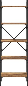 vidaXL Βιβλιοθήκη 5 επιπέδων 56 x 32 x 174 cm Επεξεργασμένο Ξύλο