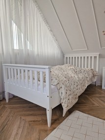 Κρεβάτι  Boho Maxi  σε Λευκό Χρώμα  Ξύλου  100×200cm  Luletto (Δώρο 10% έκπτωση στο Στρώμα)