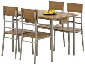 Σετ τραπεζαρίας Houston 129, 76x70x110cm, 38 kg, Αριθμός θέσεων: 4, Γωνιακό | Epipla1.gr