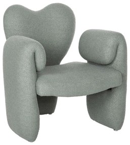 Πολυθρόνα Hartt HM9777.07 84x74x87cm Με Ύφασμα Teddy Mint Fabric