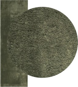 vidaXL Rug HUARTE Green 80 x 250 cm 100% Polyester Επίπεδος