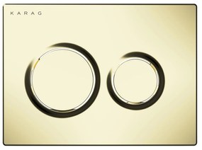 Karag O230-021 Olimpos Πλακέτα Καζανακίου Διπλής Λειτουργίας Gold Matt