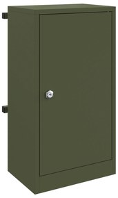 vidaXL γραμματοκιβώτιο Λαδί 30 x 23 x 55 εκ. Ατσάλι