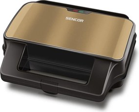 Τοστιέρα με 4 Αποσπώμενες Πλάκες CoolTouch Sencor SSM 9977CH Χρυσαφί