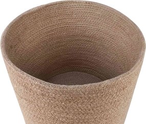 vidaXL Σετ Γλαστρών 2 pcs Φυσικό Ø 28 x 28 εκ 100% Γιούτα Τοσσά