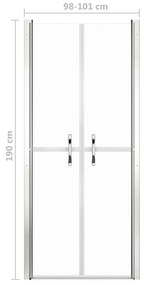 Πόρτα Ντουζιέρας Διαφανής 101 x 190 εκ. από ESG