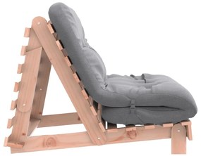 vidaXL Καναπές Κρεβάτι Futon/Στρώμα 100x206x11 Μασίφ Ξύλο Ψευδοτσούγκα