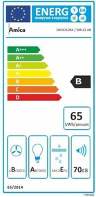 Συμβατικός Απορροφητήρας Amica OKC6212RA Μαύρο