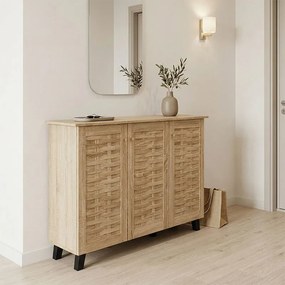 Παπουτσοθήκη Mantam 16 ζεύγων sonoma 115x34x87εκ