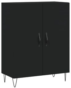 vidaXL Ντουλάπι Μαύρο 69,5x34x180 εκ. από Επεξεργασμένο Ξύλο