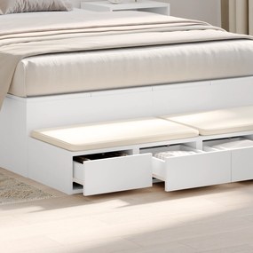 vidaXL Συρταριέρες Λευκές 120x36,5x16,5 εκ από κατασκευασμένο ξύλο