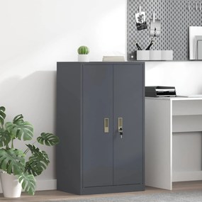 vidaXL Ντουλάπι αποθήκευσης Ανθρακί 60 x 40 x 105 εκ Ατσάλι