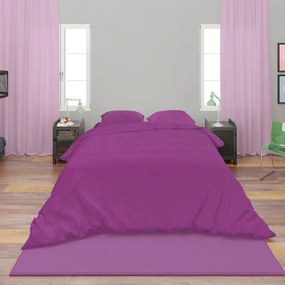 Παπλωματοθήκη Solid 501 Dark Magenta DimCol Υπέρδιπλo 220x240cm 100% Βαμβάκι